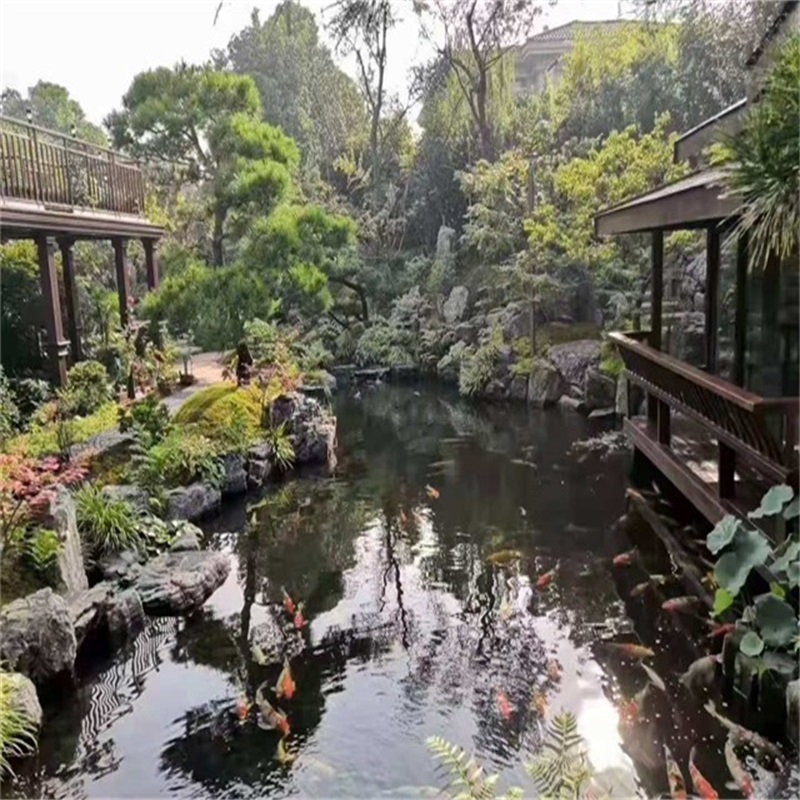 柯桥庭院假山鱼池样式